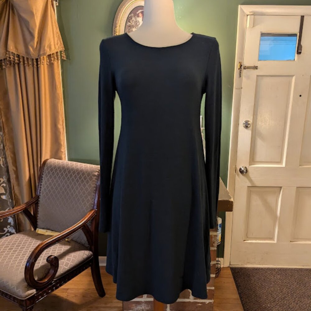 Old Navy XS Blue Long Sleeved Swing Dress